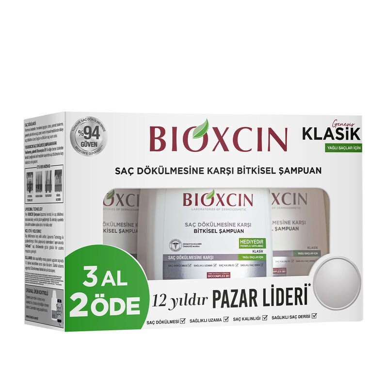 Bioxcin Genesis Yağlı Saçlar İçin Şampuan 300 ml - 3 Al 2 Öde Özel Fiyat Etiketli