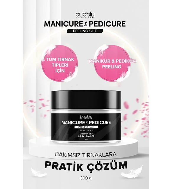 Bubbly Cosmetics Manikür & Pedikür Peeling Salt 300 gr