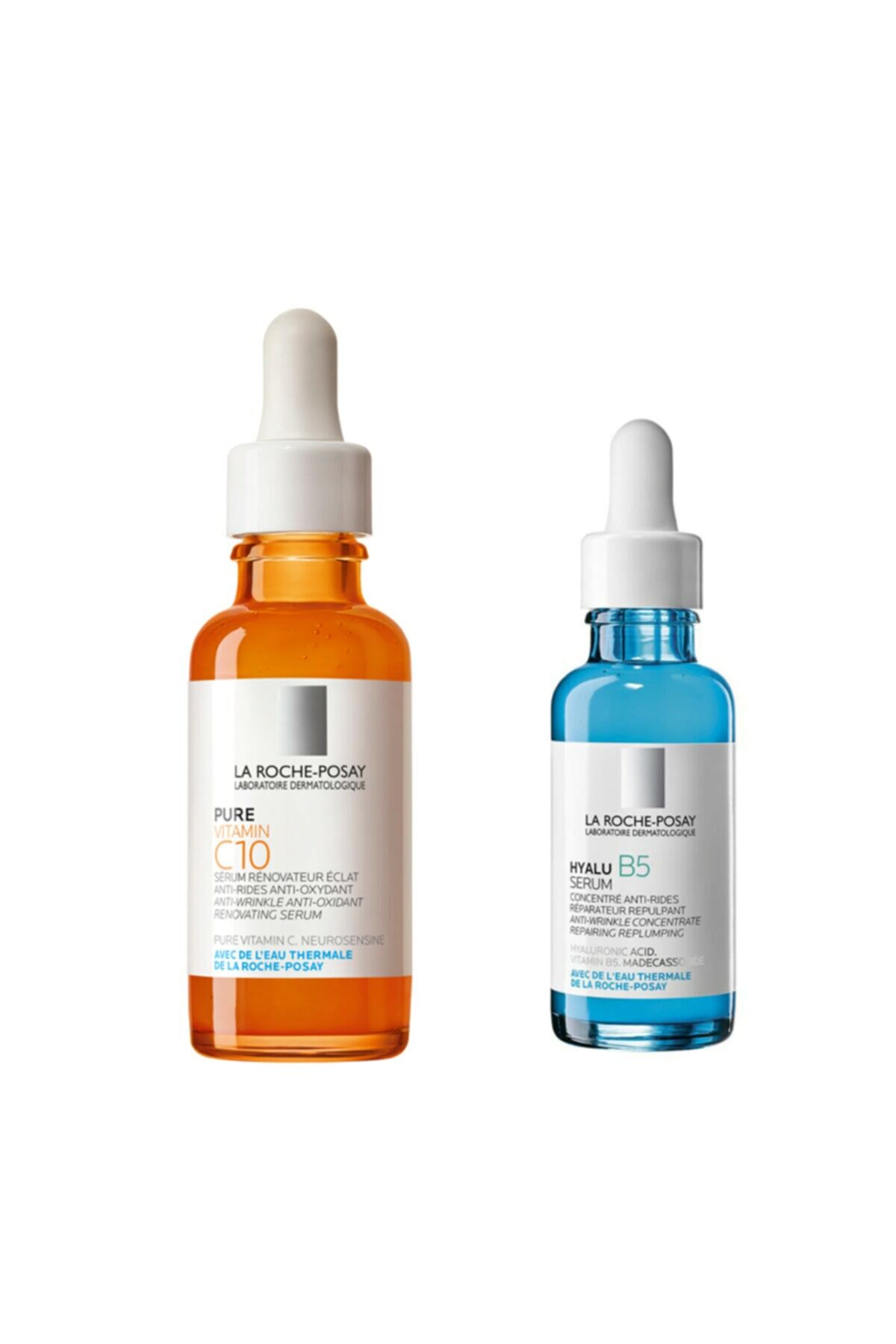 La Roche Posay Pure Vitamin C 10 Serum 30 ml + La Roche Posay Hyalu B5 30 ml Serum + Çanta Hediyeli
