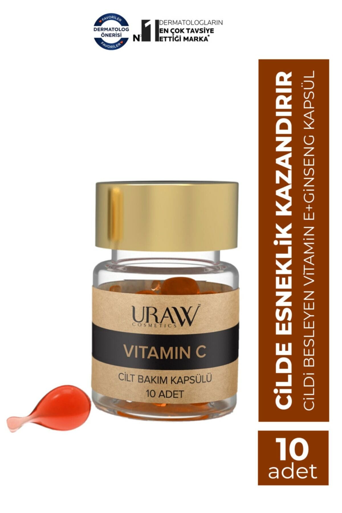 Uraw Cosmetics C Vitamini Bakım Kapsülü 10'lu