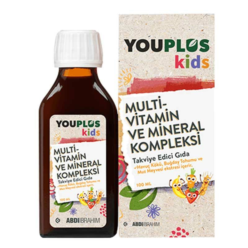 Youplus Kids Multivitamin ve Mineral Kompleksi 100 ml