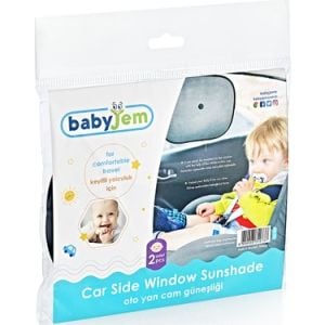 Babyjem Oto Yan Cam Güneşliği - Siyah