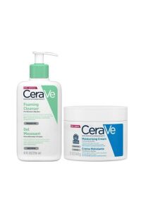 Cerave Nemlendirici Krem Çok Kuru Ciltler 340 ml + Cerave Köpüren Temizleyici 20 ml - Tanışma Kiti