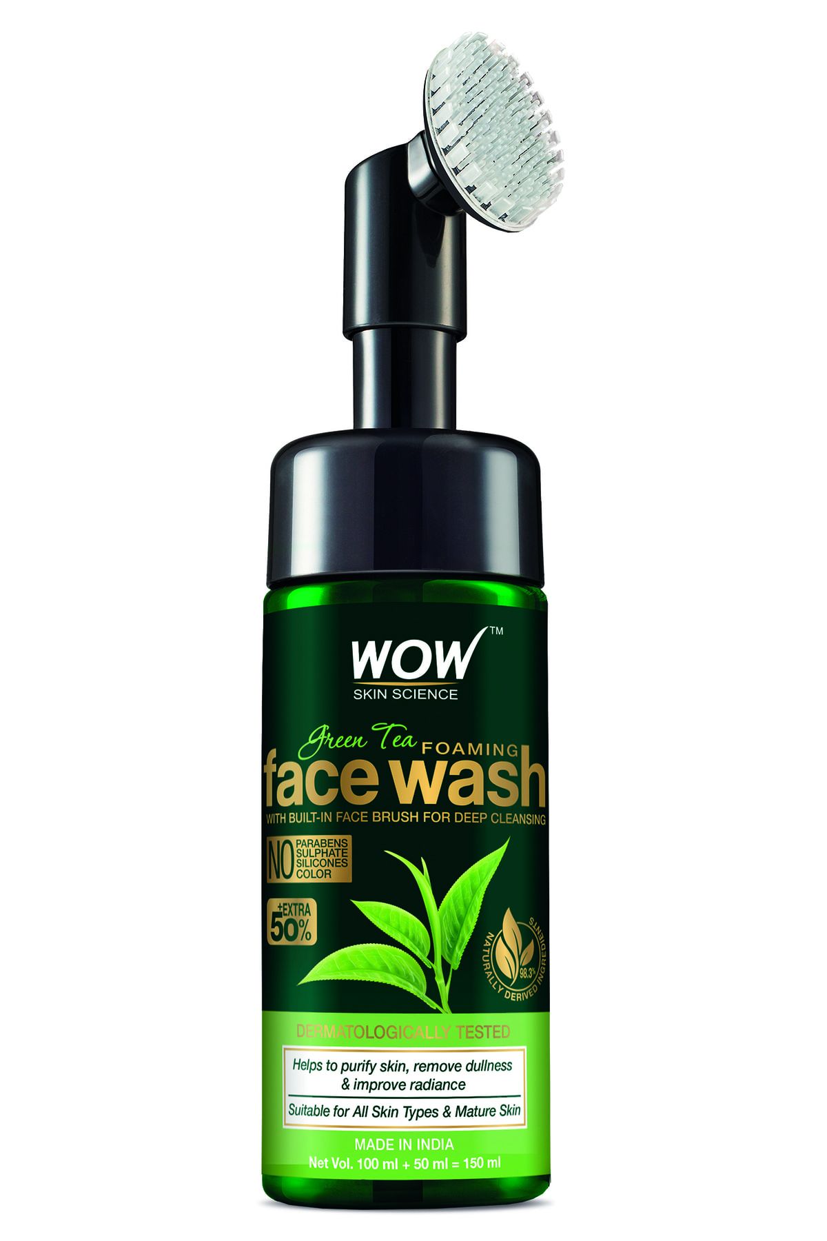 WOW Skin Science Yeşil Çay Yüz Yıkama Köpüğü 150 ml