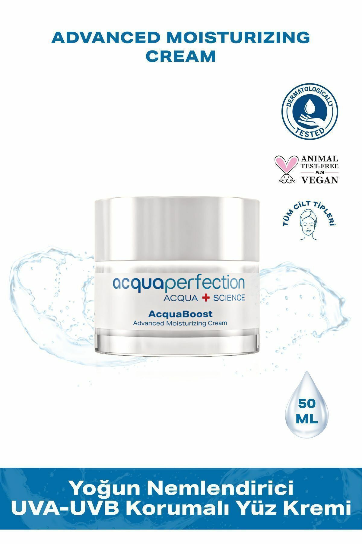 Acqua Perfection Yoğun Nemlendirici Güneş Koruma Yenileyici Nemlendirici Yüz Kremi SPF30 50 ml