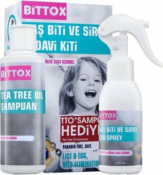 Bittox Bit Spreyi 100 ml & TTO Tea Tree Oil Şampuan 150 ml Hediyeli(metal tarak)