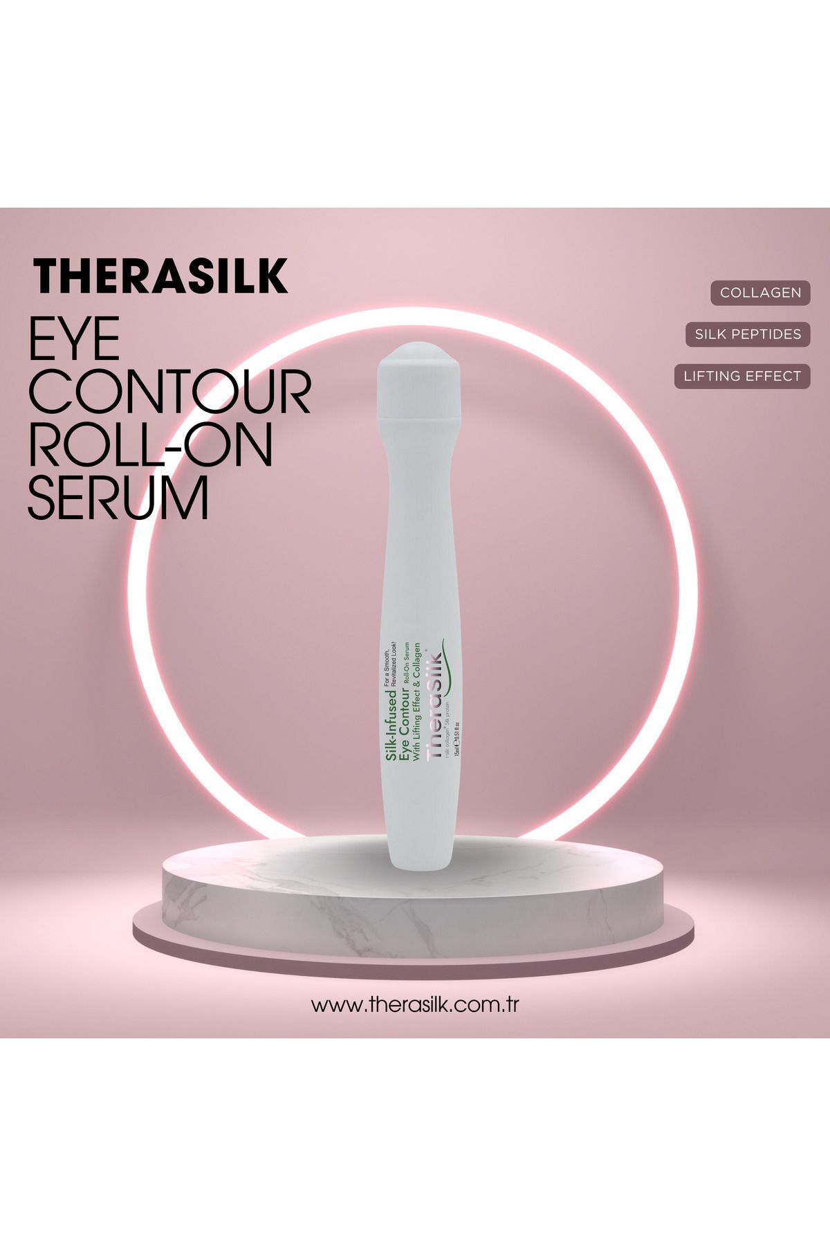 Therasilk Göz Çevresi İpek Proteinli Roll-On Serum With Lifting Effect & Collagen 15 ml