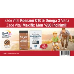 Zade Vital Coq10&Omega 3+ Maxifixmen %50 İndirimli