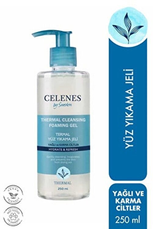 Celenes By Sweden Celenes Thermal Temizleme Jeli 250 ml - Yağlı ve Karma Ciltler