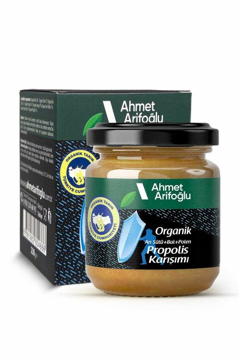 Ahmet Arifoğlu Organik Arı Sütü Bal Polen Propolis Mix 230 gr