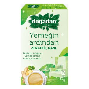 Doğadan Yemeğin Ardından Zencefil Nane Bitki Çayı 18'li