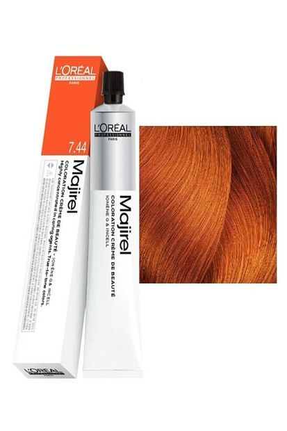 L'Oreal Professionnel Majirel 7.44 Kumral Yoğun Bakır Saç Boyası 50 ml
