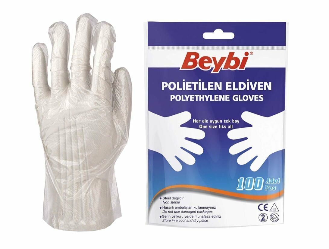 Beybi Polietilen Eldiven 100'lü