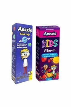 Apexis Kids Sambucus Şurup 150ml+Balık Yağı 150ml Set