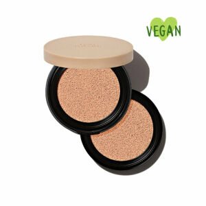 The Saem Vegan Cover Perfection Kapatıcı Cushion 1,5 Natural Beige Set Pa++++ SPF50+ 12 gr