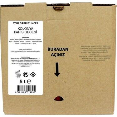 Eyüp Sabri Tuncer Paris Gecesi Kolonya 5 lt