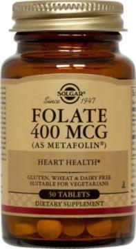 SOLGAR FOLATE 400MCG(AS METAFOLIN)50 TAB