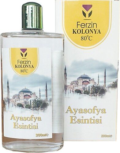 Ferzin Ayasofya Esintisi Cam Şişe Kolonya 80 Derece 200 ml