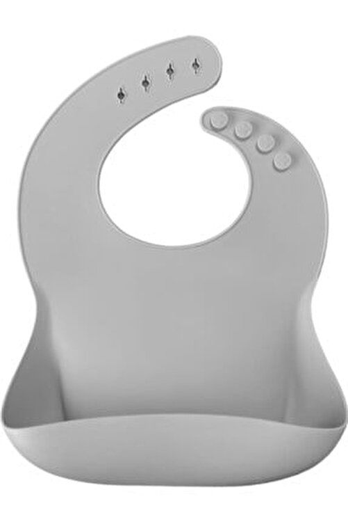Oioi Basic Silikon Önlük - Powder Grey