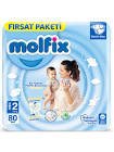 Molfix Bebek Bezi 2 Numara 80'li