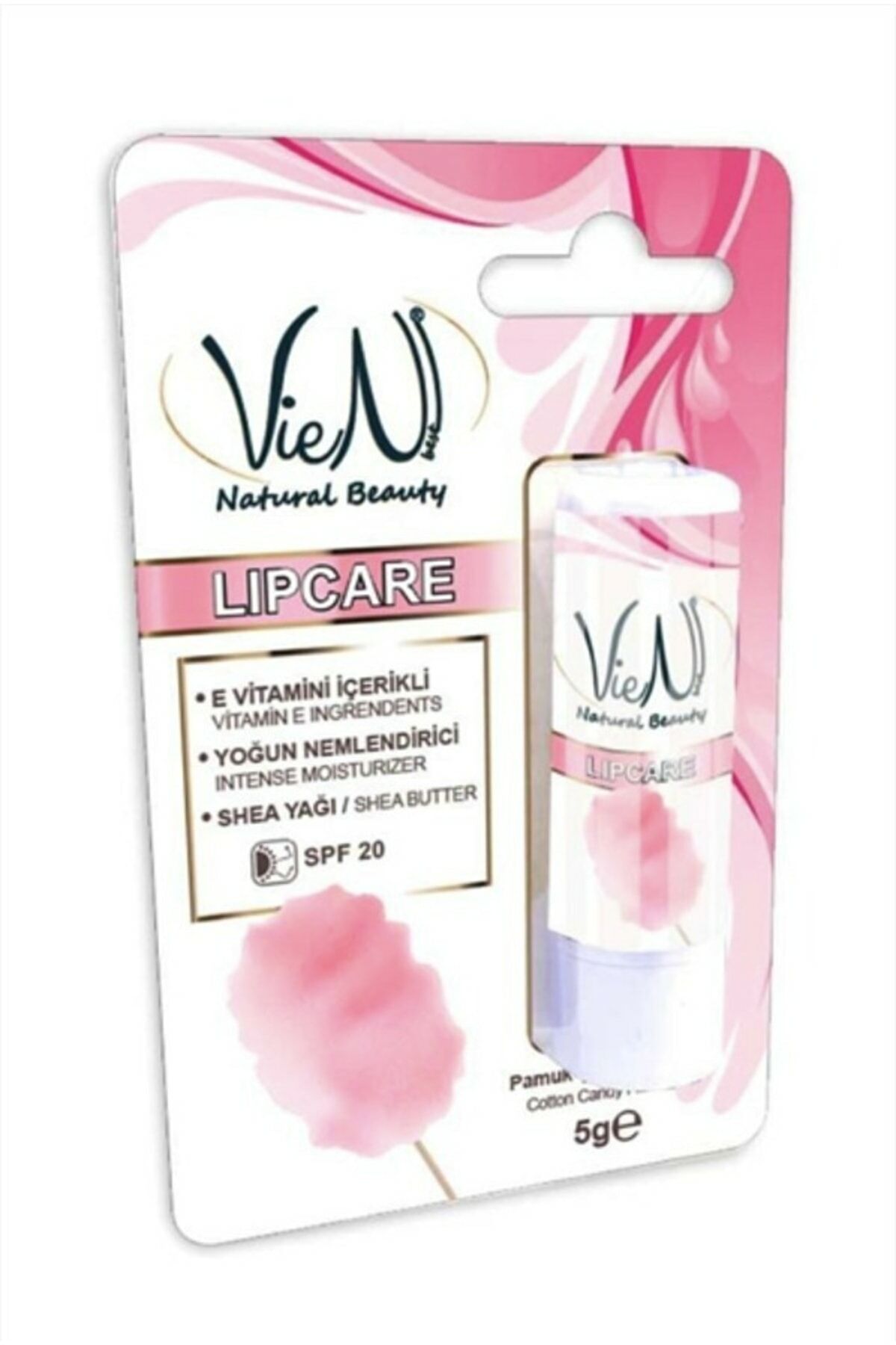 Vien Natural Lip Care Pamuk Şeker Aromalı Dudak Kremi