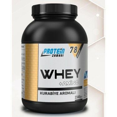 Protein Zamanı Whey Amino Kurabiye Aromalı Protein Tozu 78 Servis 2340 gr