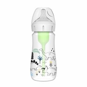 Dr. Brown's Geniş Ağız Anti-Kolik PP Biberon 270 ml - Dinozor Desenli