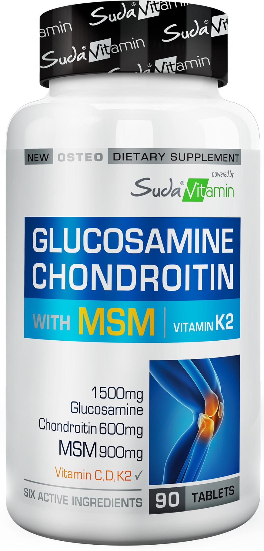 Suda Vitamin Glucosamine Chondroitin with MSM Vitamin K2 90 Tablet
