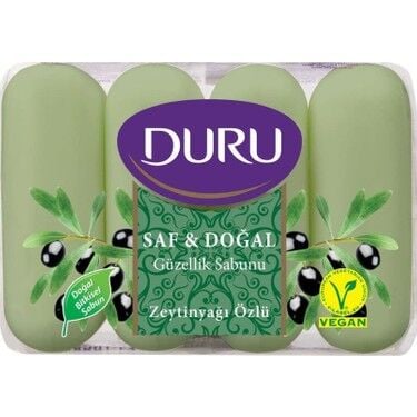 Duru Saf Doğal Zeytinyağı Güzellik Sabunu 70 gr 4'lü