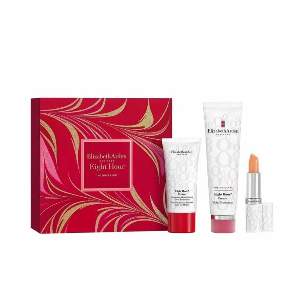 Elizabeth Arden Eight Hour Yüz Kremi 50 ml + Lip Stick SPF+15 3.7 gr + El Kremi 30 ml - 3'lü Set