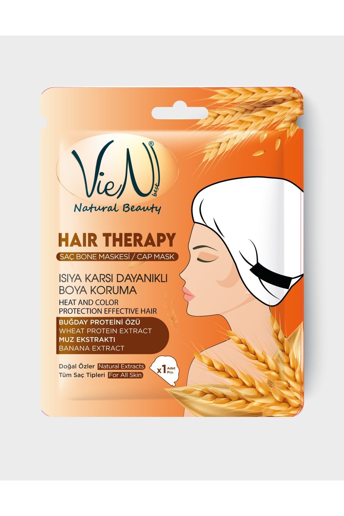 Vien Natural Beauty Saç Bone Maskesi Isıya Karşı Dayanıklı Boya Koruma 1 Adet