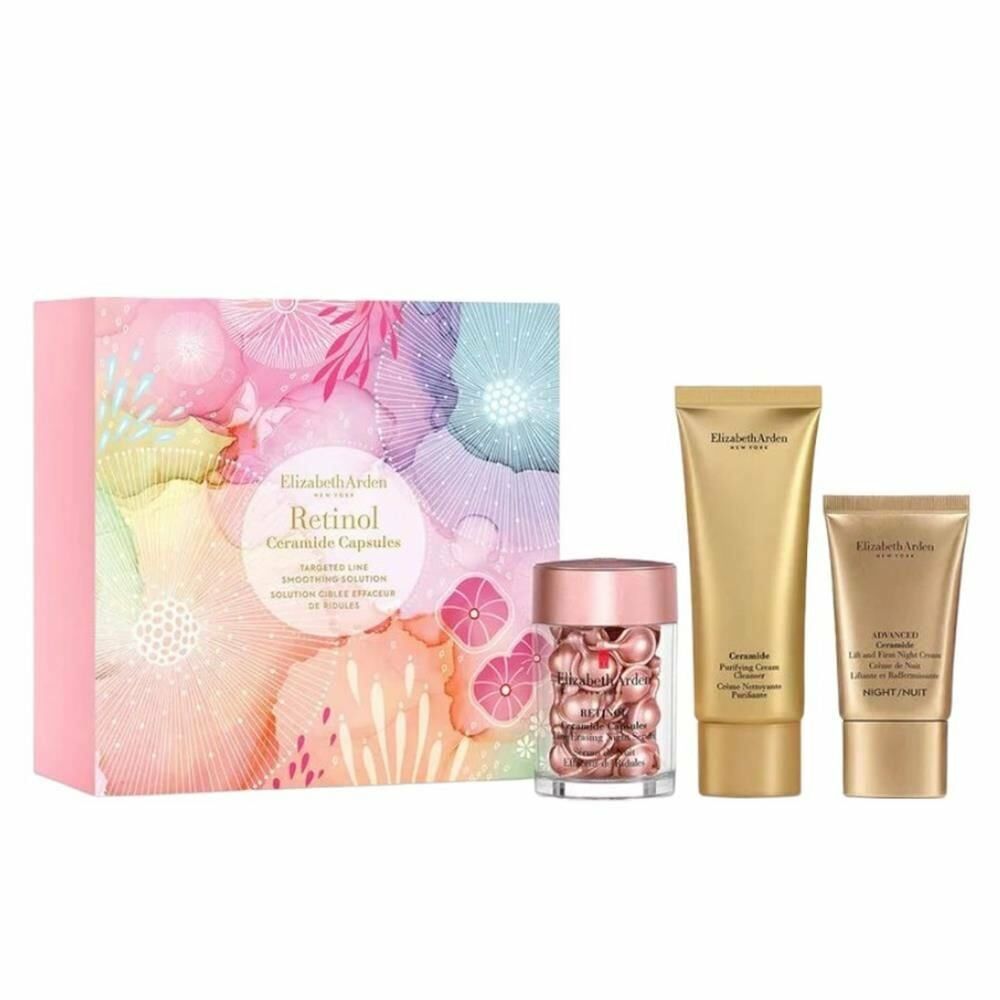 Elizabeth Arden Retinol Ceramide Capsules 30 Kapsül + Gece Kremi 15 ml + Krem Cleanser 50 ml - 3'lü Cilt Bakım Seti