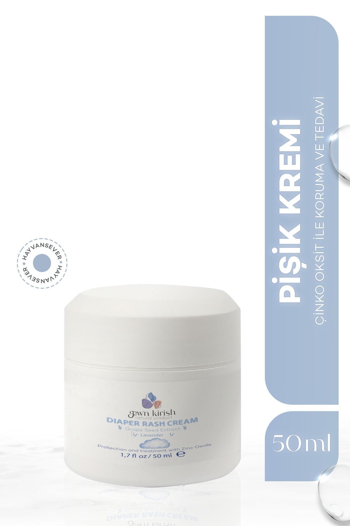Gew'n Kirish Diaper Rash Cream Pişik Kremi 50 ml
