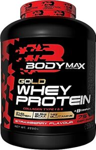 Bodymax Gold Whey Protein Çilek Aromalı 2250 gr