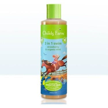 Childs Farm Çilek ve Organik Nane Özlü 3'ü 1 Arada Yüzme Sonrası Çocuk Şampuan 250 ml