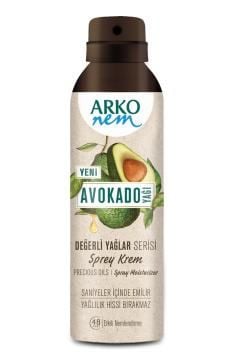 Arko Nem Değerli Yağlar Serisi Sprey Krem Avokado 150 ml