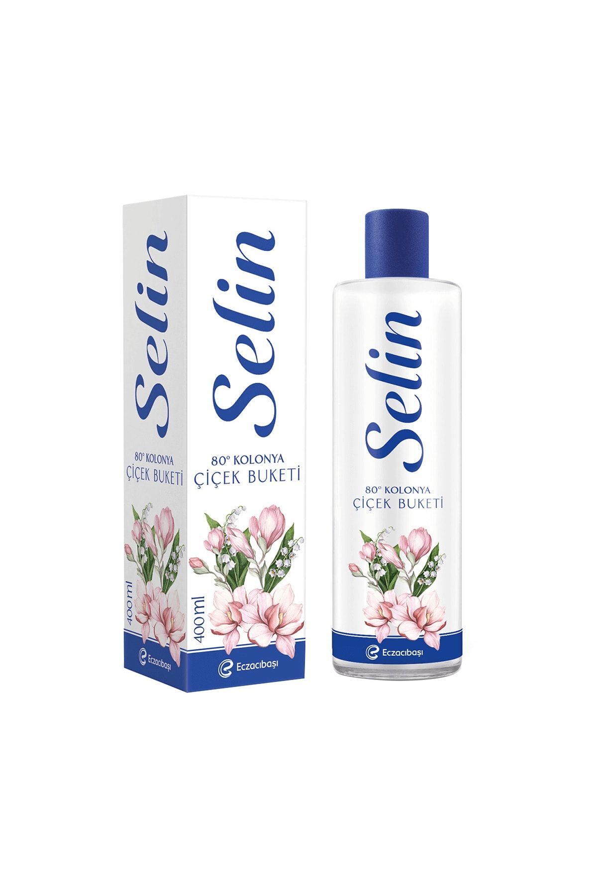 Selin PVC Şişe Kolonya Çiçek Buketi 400 ml