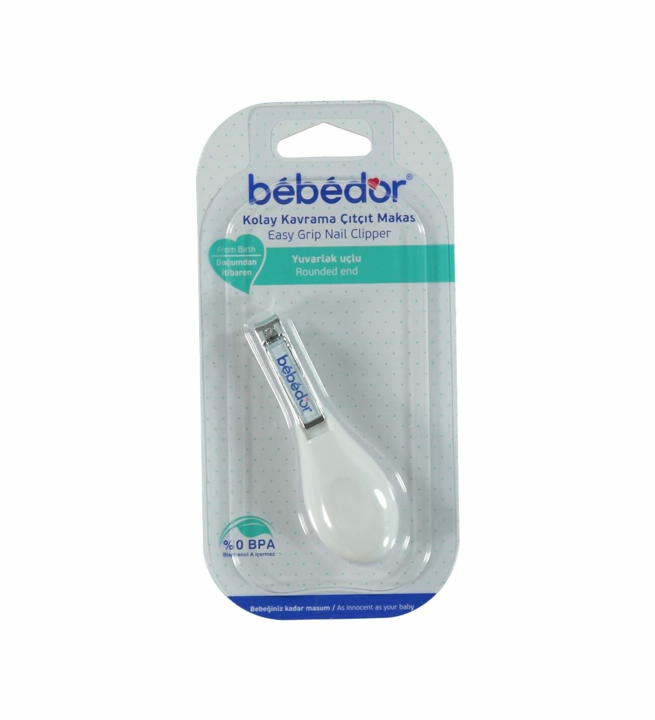 Bebedor 552 Kolay Kavrama Tırnak Makası - Beyaz