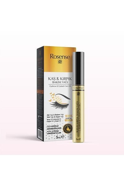 Agon Besleyici ve Güçlendirici Doğal Kaş ve Kirpik Bakım Yağı 5 ml + 5 ml