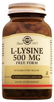SOLGAR L-LYSINE 500MG 50 V CAPS