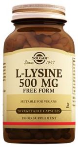 SOLGAR L-LYSINE 500MG 50 V CAPS