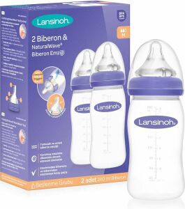 Lansinoh Natural Wave Biberon Seti 240 ml 2'li