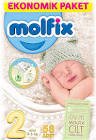 Molfix Bebek Bezi 2 Numara 58'li