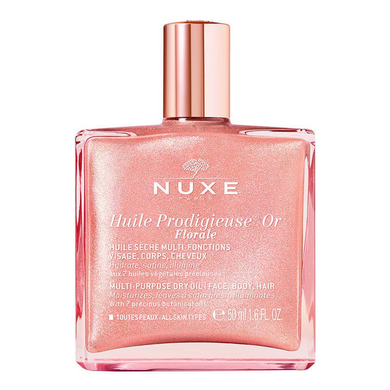 Nuxe Huile Prodigieuse Or Pembe Parıltılı Çiçeksi Çok Amaçlı Kuru Yağ 50 ml
