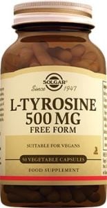 SOLGAR L-TYROSINE 500 MG 50 KAPSUL