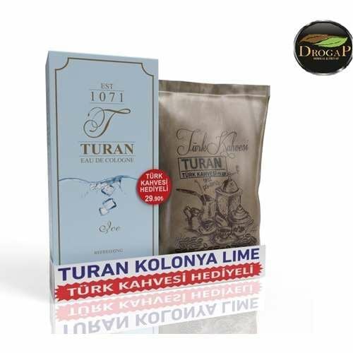 Turan Kolonya Lime 200 ml + Turan Türk Kahvesi 75 gr Hediyeli