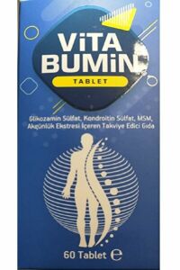 Vitabumin Glukozamin Kondroitin Sülfat MSM Akgünlük Ekstresi İçeren Takviye Edici Gıda 60 Tablet