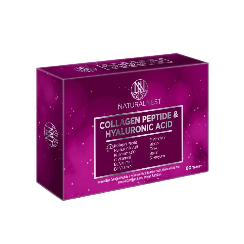NATURALNEST COLLAGEN PEPTIDE HYALURONIC ACID 500 MG 60 TB