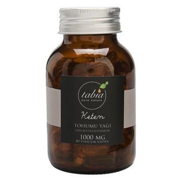 Tabia Keten Tohumu Yağı Kapsülü 1000 mg (60 Kapsül)