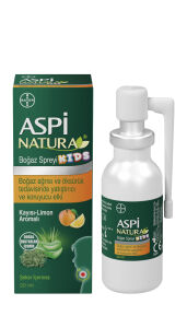 ASPINATURA BOGAZ SPREYI KIDS KAYISI LIMON 20 ML